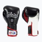 Fairtex Stylish Angular Sparring Boxhandschuhe - Locked Thumb schwarz/weiß/rot