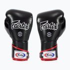 Fairtex Stylish Angular Sparring Boxhandschuhe - Locked Thumb schwarz/weiß/rot
