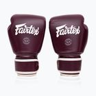 Boxhandschuhe Fairtex Real Leather Boxing maroon
