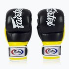 Fairtex Super Sparring Grappling Handschuhe schwarz/gelb