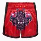 Fairtex Kinder Boxershorts BSK2108 'Stiller Krieger' rot