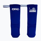 YOKKAO Muay Thai Boxen blau Baumwolle Schienbeinschoner