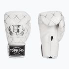 Top King Boxing Chain weiß/silberne Boxhandschuhe