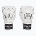 Top King Boxing Chain weiß/silberne Boxhandschuhe