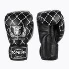 Top King Boxing Chain schwarz/silberne Boxhandschuhe