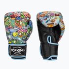 Top King Boxing Culture schwarz/blaue Boxhandschuhe