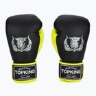 Top King Reborn Boxhandschuhe Semi Leder schwarz/gelb