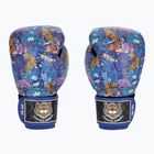 Top King Boxing Wild Tiger schwarz/blaue Boxhandschuhe