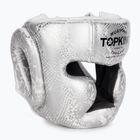 Top King Super Star weiß/silberner Boxhelm