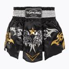 Top King Thai Boxing Trainingsshorts schwarz/weiß/gold