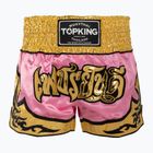 Top King Thai Boxing Trainingsshorts rosa/gold