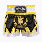 Top King Thai Boxing Trainingsshorts schwarz/gold/weiß