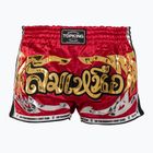 Top King Retro Muaythai Trainingsshorts kastanienbraun/gold