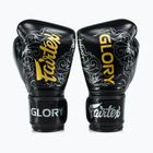 Boxhandschuhe Fairtex Glory Kickboxing Competition Training Boxing black/silver