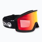 DRAGON DX3 L OTG schwarz/lumalens rot ion Skibrille