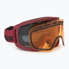 Skibrille DRAGON D1 OTG cordovan/lumalens midnight+lumalens amber