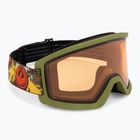 Skibrille DRAGON DX3 L OTG leafy camo/lumalens amber