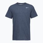 Herren-T-Shirt Nike Dri-Fit smokey obsidian heather/matte silver
