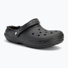 Crocs Classic Lined Clog Flip-Flops schwarz/schwarz