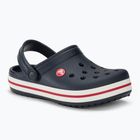 Crocs Crocband Clog Kinder-Flip-Flops navy/rot