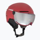 Atomic Savor Visor Stereo Skihelm dunkelrot
