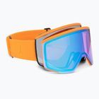 Atomic Four Pro HD orange silberne Skibrille