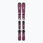 Kinder-Alpinski mit Bindung Atomic Maven Jr 100-120 + C5 GW red plum