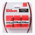 Wilson Profile Overgrip Tennisschlägerhüllen 3 Stück rot WRZ4025RD+