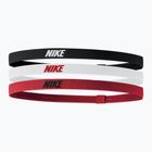 Kopfband Nike Elastic Headbands 2.0 3 Stk. black/white/university red