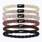 Haargummis Nike Flex Hair Tie 6 Stk. sail/lt orewood brn/white
