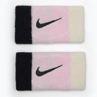 Handgelenk-Band Nike Swoosh Doublewide Wristbands 2 Stk. pink foam/coconut milk/black