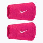 Schweißbänder fürs Handgelenk Nike Swoosh Classic Doublewide Wristbands 2 Stk vivid pink/white