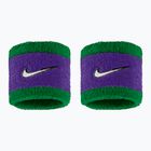Schweißbänder fürs Handgelenk Nike Swoosh Classic Wristbands 2er-Pack clover/fierce purple/white