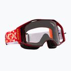 Fahrradbrille Oakley Airbrake MTB tld red lightning/clear