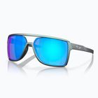Oakley Castel mattsilber/blau colourshift/prizm sapphire Sonnenbrille