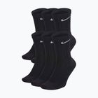 Nike Everyday Cushioned 6 Paar schwarz/weiße Socken