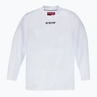 Herren-Hockey-Langarmtrikot CCM 5000 SR weiß