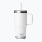 Thermobecher YETI Rambler Straw 739 ml white