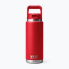 Thermoflasche YETI Rambler Straw 769 ml rescue red