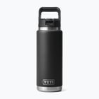 Thermoflasche YETI Rambler Straw 769 ml black