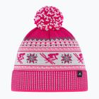 Wintermütze Eisbar Retroski Pompon pitti pink