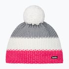 Kinder-Wintermütze Eisbar Star Pompon pink