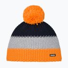 Kinder-Wintermütze Eisbar Star Pompon orange