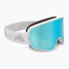 Skibrille Red Bull SPECT Rush white/ice blue snow/smoke with blue mirror