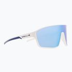 Red Bull SPECT Daft weiß/rauch mit blauem Spiegel Sonnenbrille