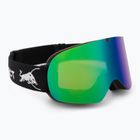 Skibrille Red Bull SPECT Rush matt black/brown with green mirror