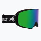 Skibrille Red Bull SPECT Rush matt black/brown with green mirror