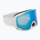 Skibrille Red Bull SPECT Jibb matt white/smoke with blue mirror