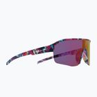Sonnenbrille Red Bull SPECT Dundee matt blue-pink pattern/smoke pink-yellow mirror