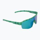 Sonnenbrille Red Bull SPECT Dundee matt turquoise pattern/smoke green-purple mirror